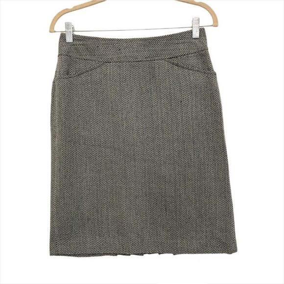 Mixit Herringbone Women’s Black & White Pencil Skirt Size 4 - Picture 1 of 11
